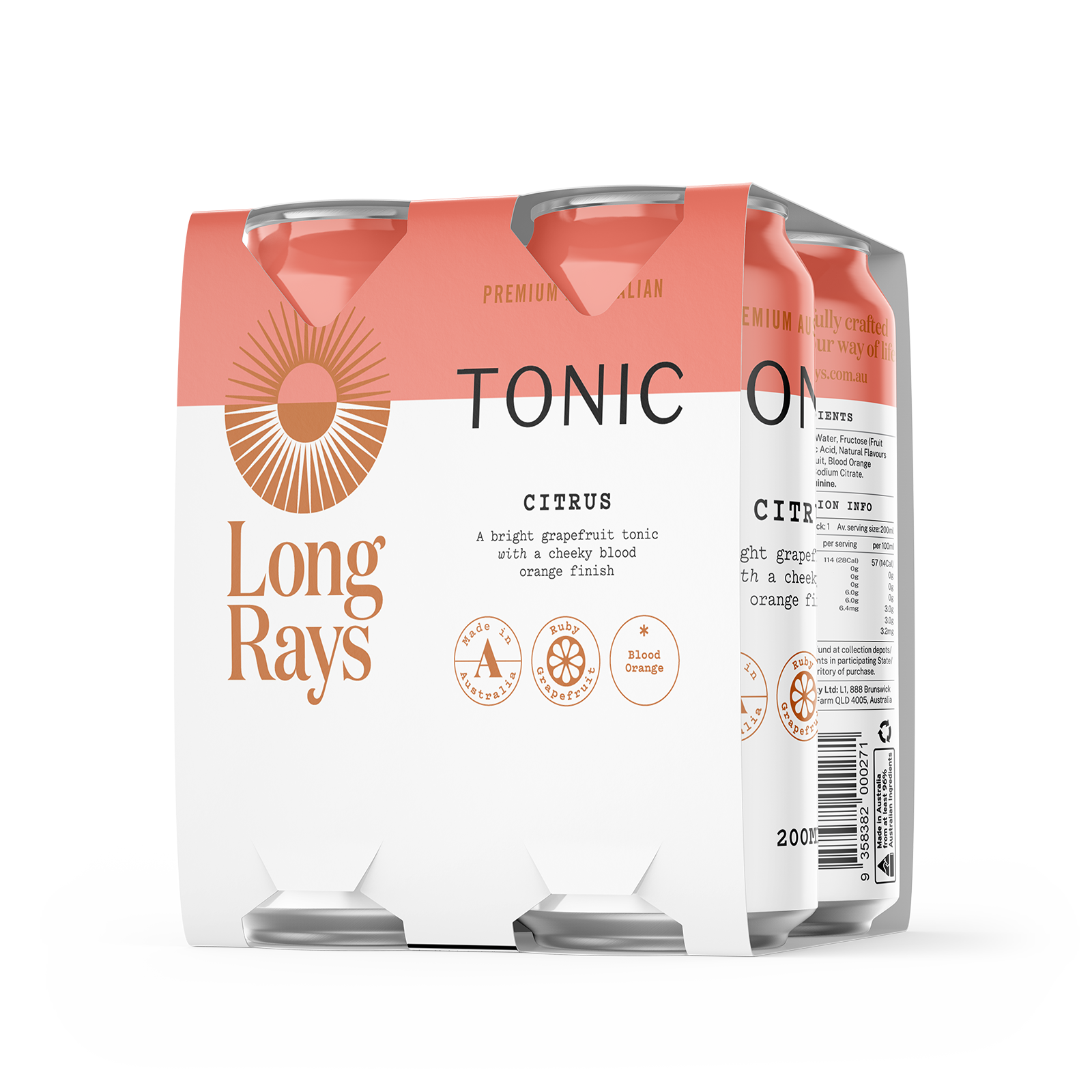Long Rays Citrus Tonic Carton (24x200mL)