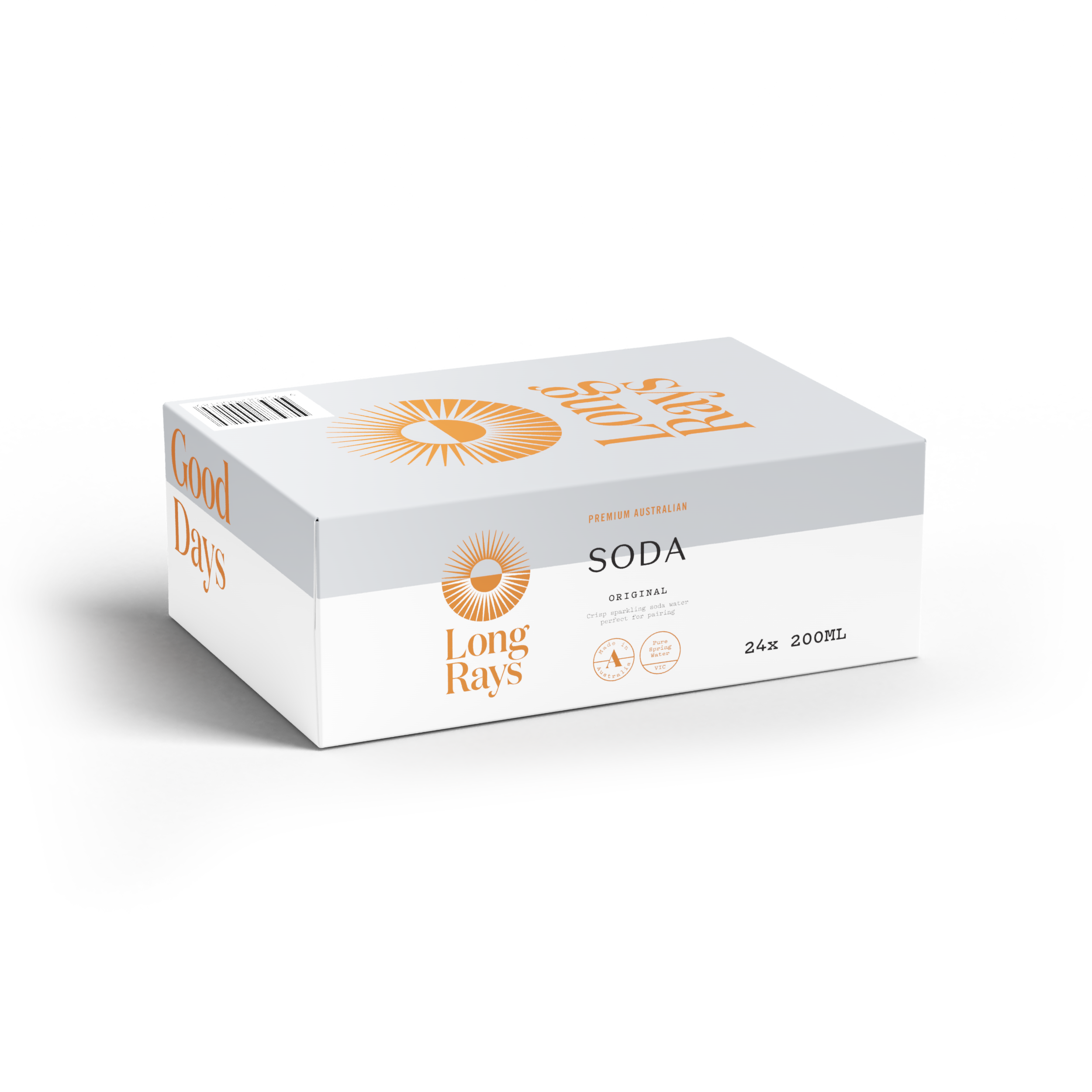 Long Rays Australian Soda Carton (24x200mL)