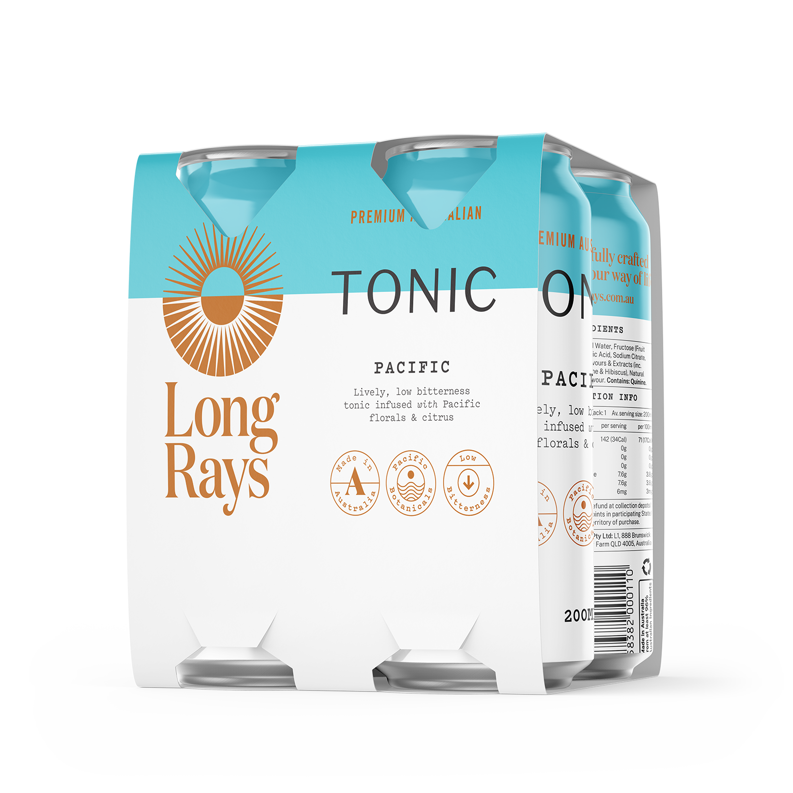Long Rays Pacific Tonic Carton (24x200mL)
